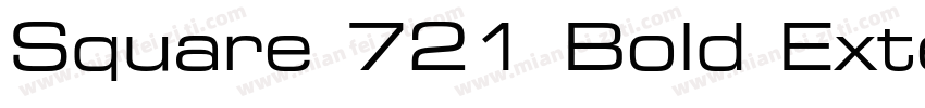 Square 721 Bold Extended字体转换